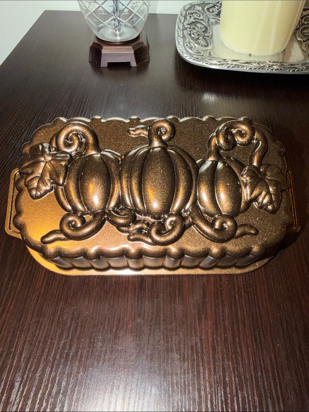 Nordic Ware Pumpkin Loaf (6 cups/ 1.4 liters). Metallic Bronze.